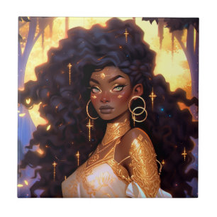 Fantasy Mulher Afro-Americana Art