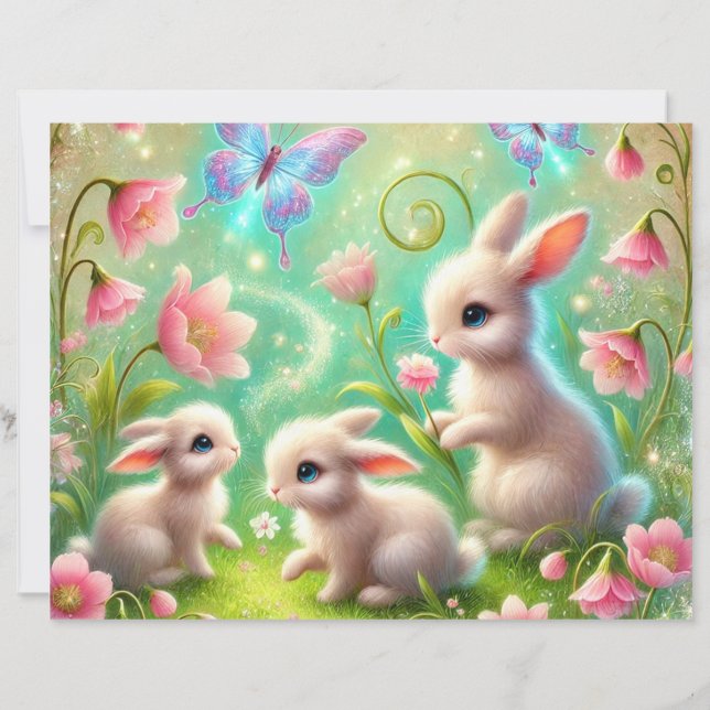 Fantasy Primavera Bunny Garden (Verso)