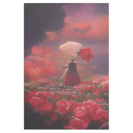 Fantasy Rosa Field under Sky