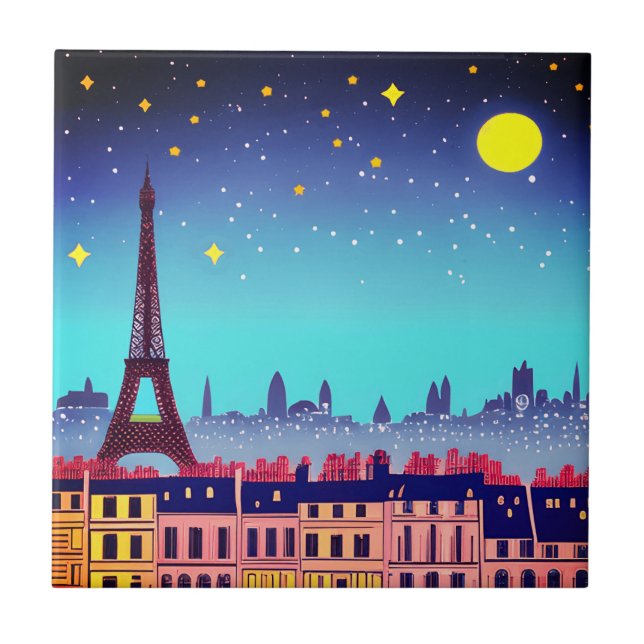 Fantasy Skyline de Paris sob as Estrelas (Frente)