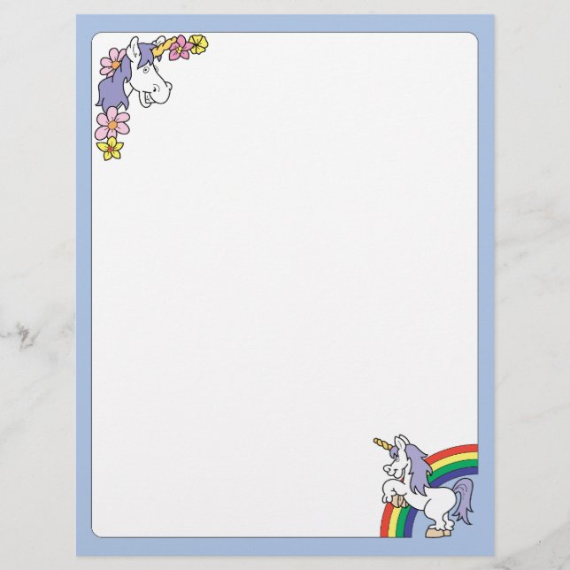 Fantasy Unicorn Letterhead (Frente)