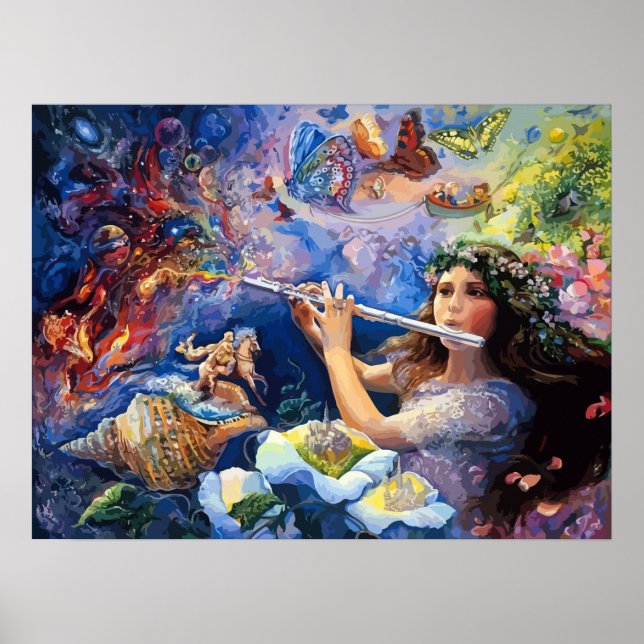 Fantasy Wonderland Art Poster (Frente)