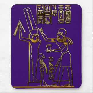 Faraó egípcio e Hieroglyphs Mousepad
