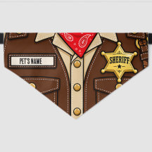 Farda de Xerife Cowboy Personalizada de Halloween