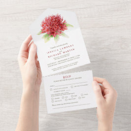 Farinha de aquarela de waratah de castigo RSVP