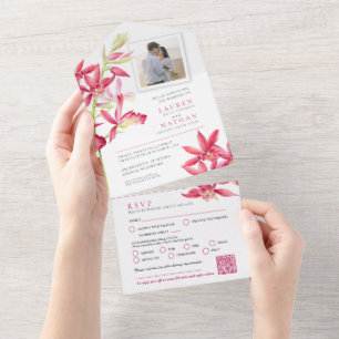 Farinha de cor d'água da joia de casamento RSVP Fo
