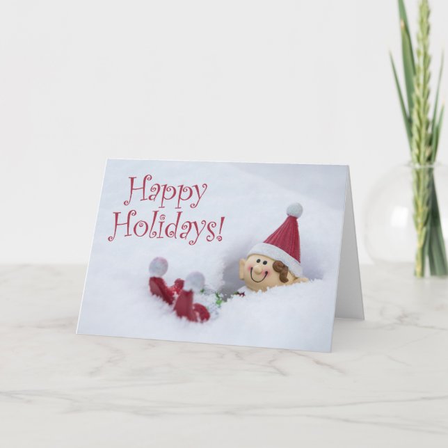 Farley, o cartão de Natal Elf (Frente)