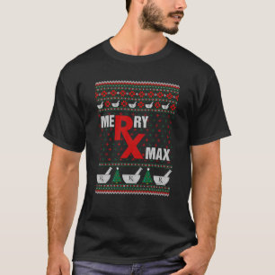 Farmacêutico Merry Xmas Suéter de Natal Feio