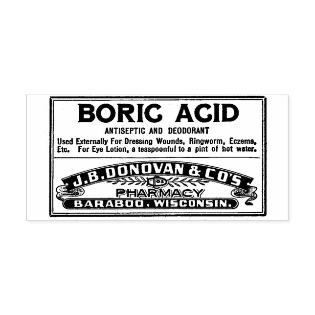 Farmácia Apothecary Vintage Label Carimbo (Impressão)