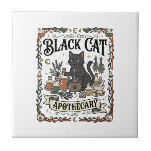 Farmácia de Gato Preto Bruxa Mística Apothecary