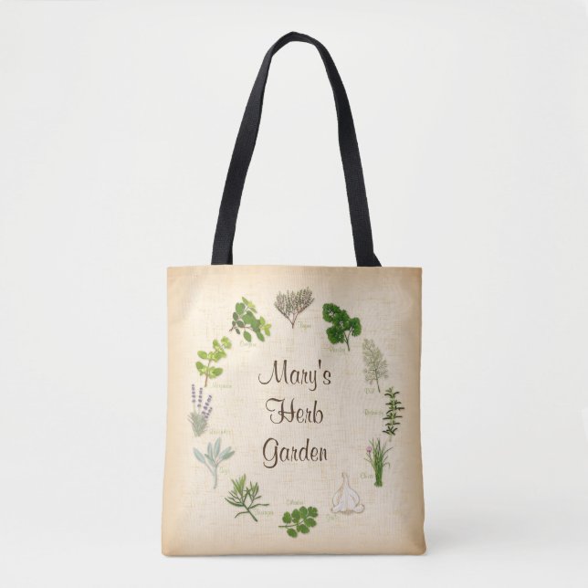 Farmácia Mercado Herb Garden Tote Bag (Frente)