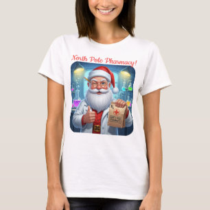 Farmácia Personalizada do Papai Noel Camisa do Pol