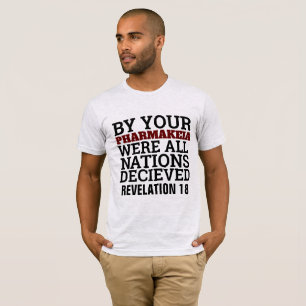 FARMÁCIA, VACINA, MARCA DA BÊSTA, CAMISETAS