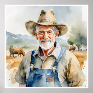 Farmer - Impressão de Arte Arquivada