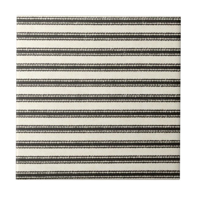 Farmhouse Black Ticking Strips  (Frente)