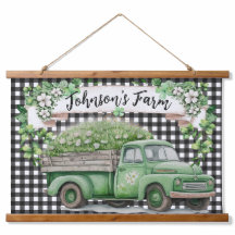 Farmhouse | Caminhão Verde Vintage | Personalizado