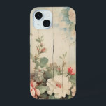 Farmhouse Cottage Rustic Floral em Barn Side<br><div class="desc">Design floral muito bonito com espadilhas de canto de rosas brancas e rosa-d'água e flores silvestres em cascata rústica, cascata de meteoros.</div>