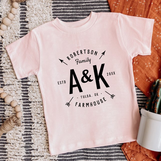 Farmhouse da Família Rústica de Seta Monograma (Criador carregado)