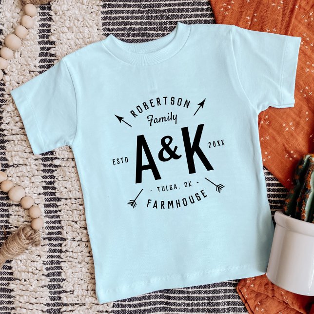 Farmhouse da Família Rústica de Seta Monograma (Criador carregado)