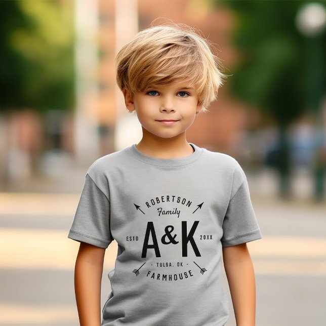 Farmhouse da Família Rústica de Seta Monograma (Criador carregado)