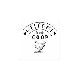 Farmhouse Hen | Carimbo de borracha personalizado