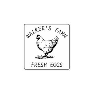 Farmhouse Hen   Carimbo de borracha personalizado