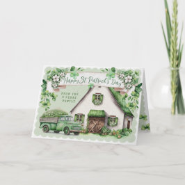 Farmhouse Irlandês | Cartão de Dia de São Patrício