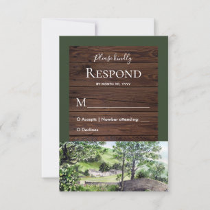 Farmhouse perto da RSVP de Resposta de Casamento d