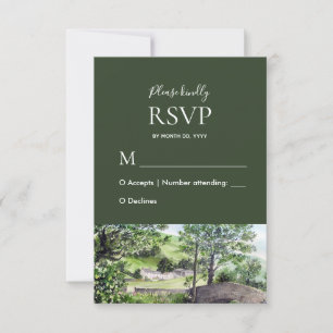 Farmhouse perto da RSVP de Resposta de Casamento d