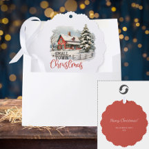 Farmhouse Russo de Natal de Pequena Cidade