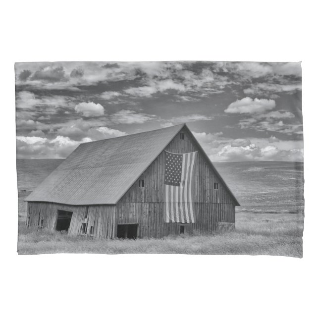 Farms | BW American Flag Barn Scene (Frente)