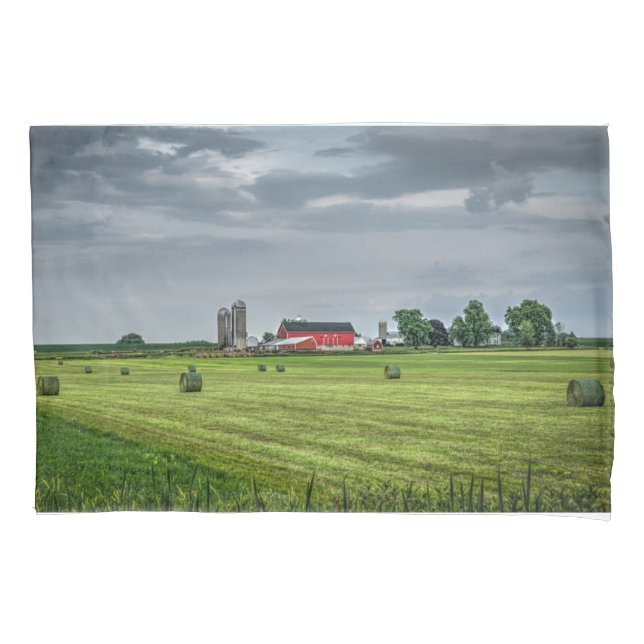 Farms | Red Barn & Silo in Spring (Frente)