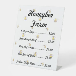 Farmstand Product Sign Template Honeybee Theme