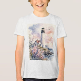 Faro Pintado com Aquarela