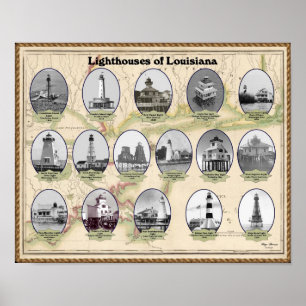 Faróis do poster de Louisiana