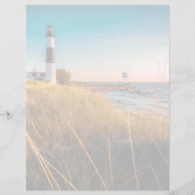 Faróis | Farol Grande Sable Ludington, MI (Frente)