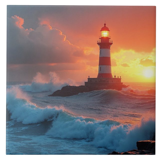 Farol ao Pôr do Sol (Frente)