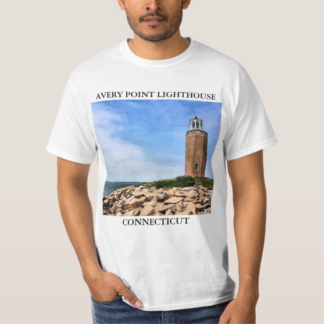 Farol Avery Point, Camisa T de Connecticut (Frente)