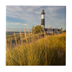 Farol Big Sable Point no Lago Michigan