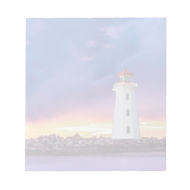 Farol - Bloco de notas de 5,5" x 6" (Frente)