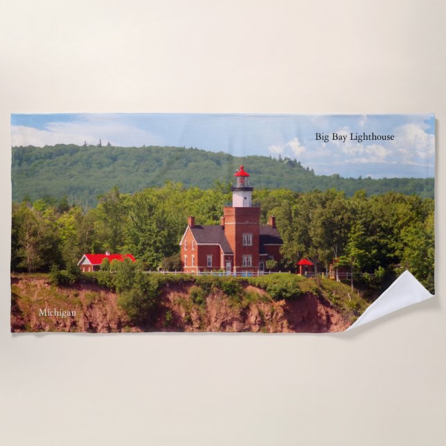 Farol da Baía Grande da toalha de praia de água (Frente)