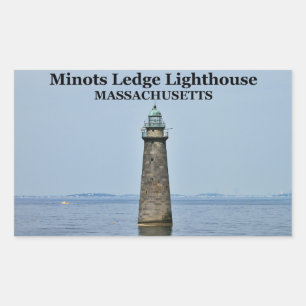 Farol da borda de Minots, etiquetas de