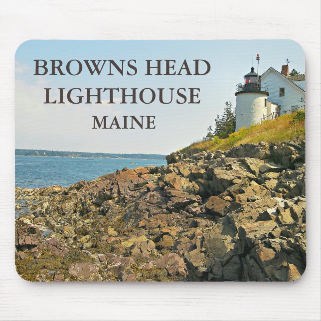 Farol da Cabeça de Browse, Maine Mousepad (Frente)