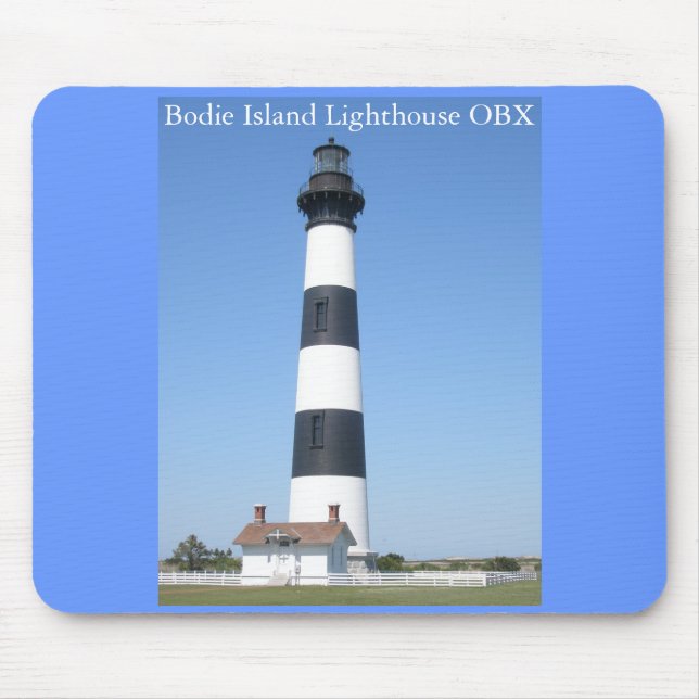 Farol da Ilha Bodie OBX Mousepad (Frente)