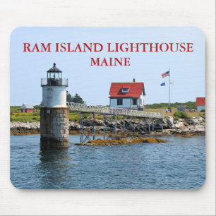 Farol da ilha da ram, Maine Mousepad
