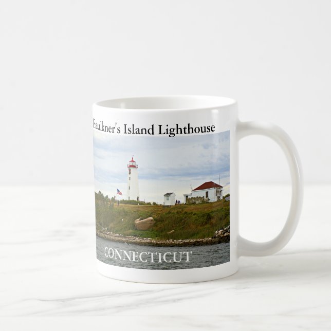 Farol da ilha de Faulkner, caneca de Connecticut (Direita)