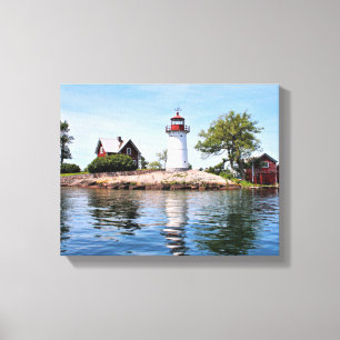 Farol da ilha do cruzamento, canvas de NY