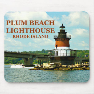 Farol da praia da ameixa, Rhode - ilha Mousepad