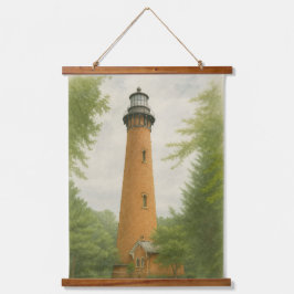 Farol da Praia de Currituck em Aquarela