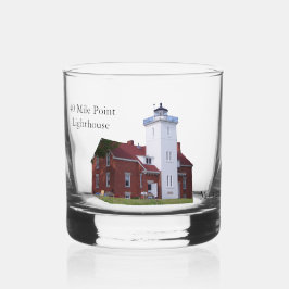Farol de 40 Mile Point em vidro
